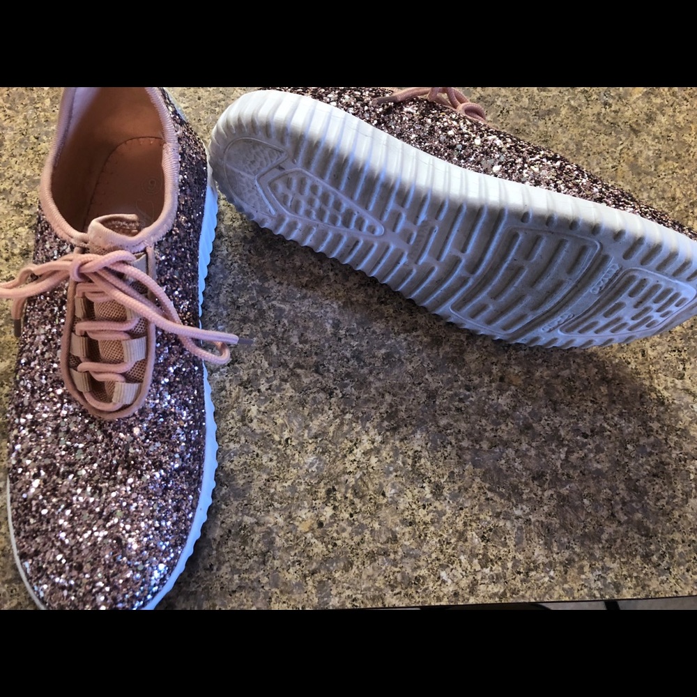 Pink Glitter Shoes